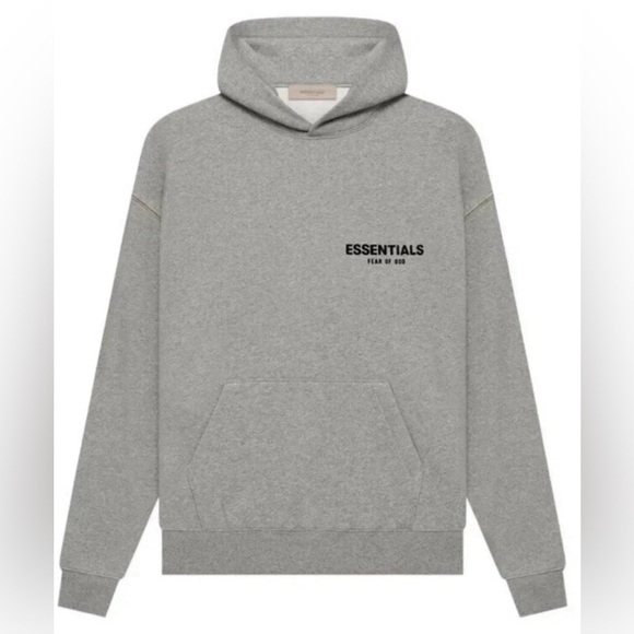 Essentials, Fear of God, dark oatmeal, Classic Pullover Hoodie Sweatshirt New - Picture 1 of 2